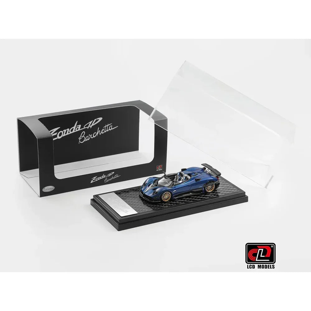 LCD Models - Pagani Zonda HP - Carbon Blue - 1:64 Scale - Torque Tribe