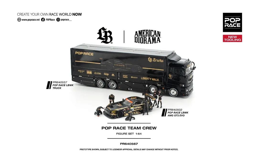 Pop Race - LBWK - American Diorama - Set - 1:64 Scale Model - PRE ORDER