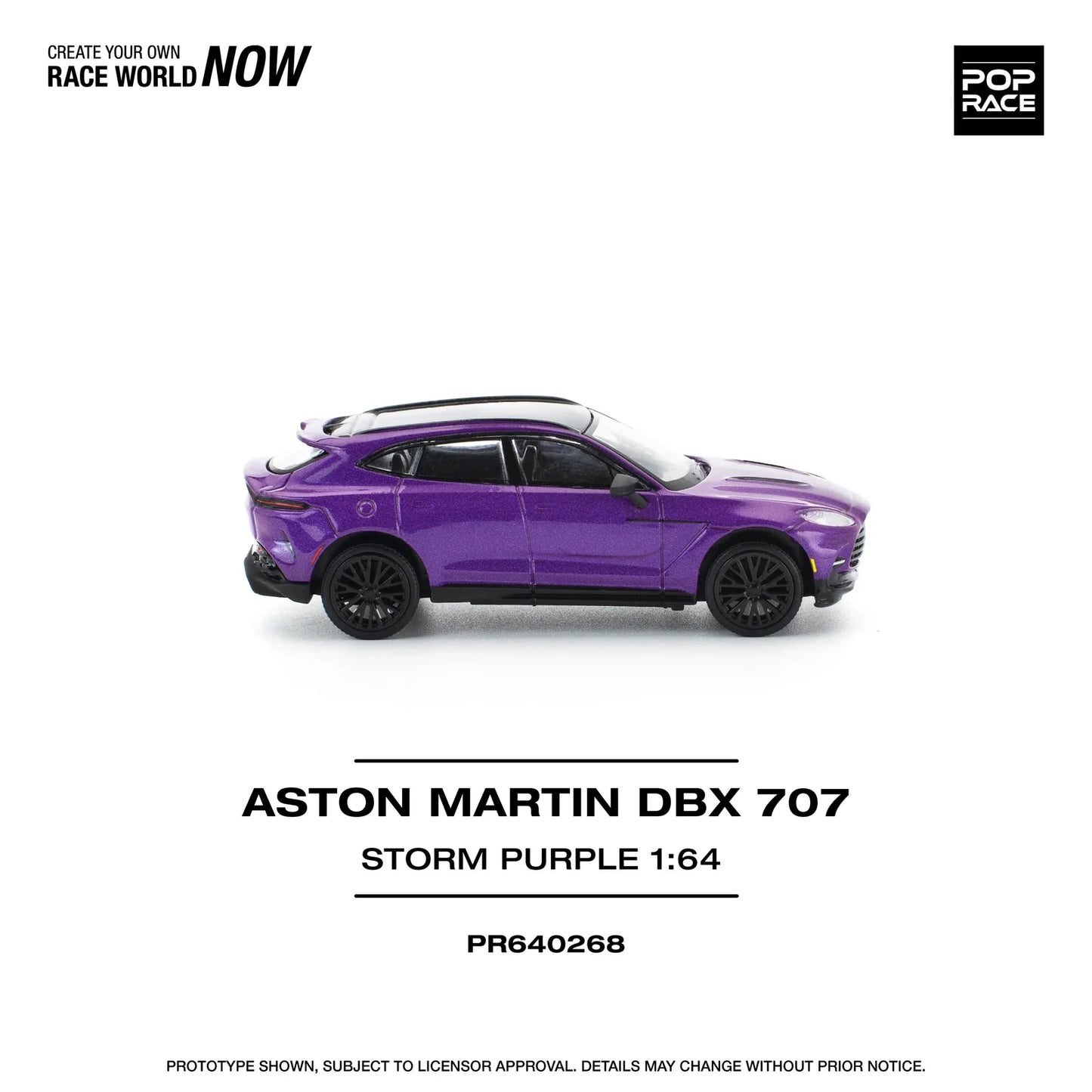 Pop Race - Aston Martin DBX 707 - Purlpe - 1:64 - Diecast Model - Torque Tribe