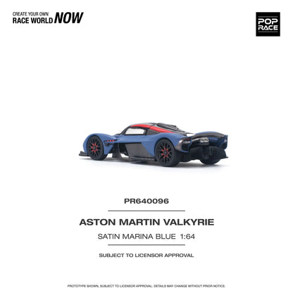 Pop Race - Aston Martin Valkyrie - Blue - 1:64 - Diecast Model - Torque Tribe