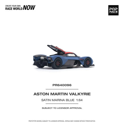 Pop Race - Aston Martin Valkyrie - Blue - 1:64 - Diecast Model - Torque Tribe