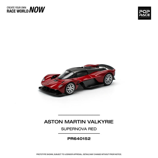 Pop Race - Aston Martin Valkyrie - Red - 1:64 - Diecast Model - Torque Tribe