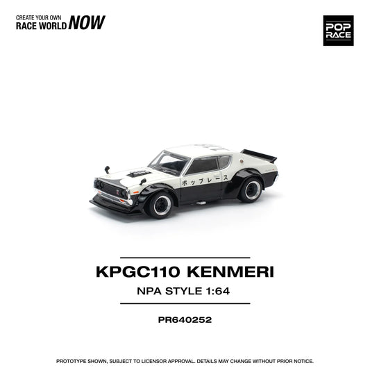 Pop Race - KPGC110 Kenemeri NPA Style - 1:64 - Diecast Model - Torque Tribe