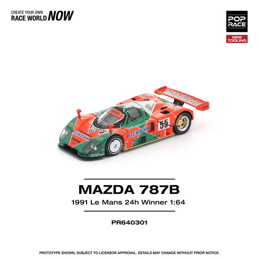 Pop Race - Mazda 787B Le Mans 1991 - 1:64 - Diecast Model - Torque Tribe