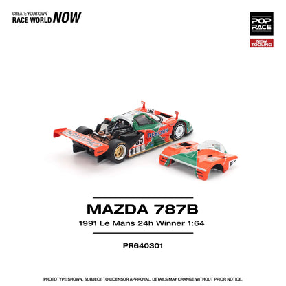 Pop Race - Mazda 787B Le Mans 1991 - 1:64 - Diecast Model - Torque Tribe