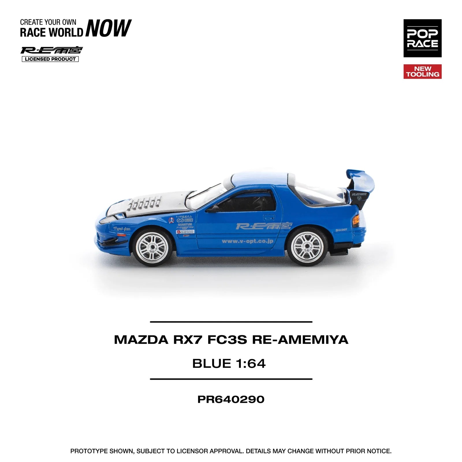 Pop Race - Mazda RX7 FC3S Re-Amemiya - 1:64 - Diecast Model - Torque Tribe