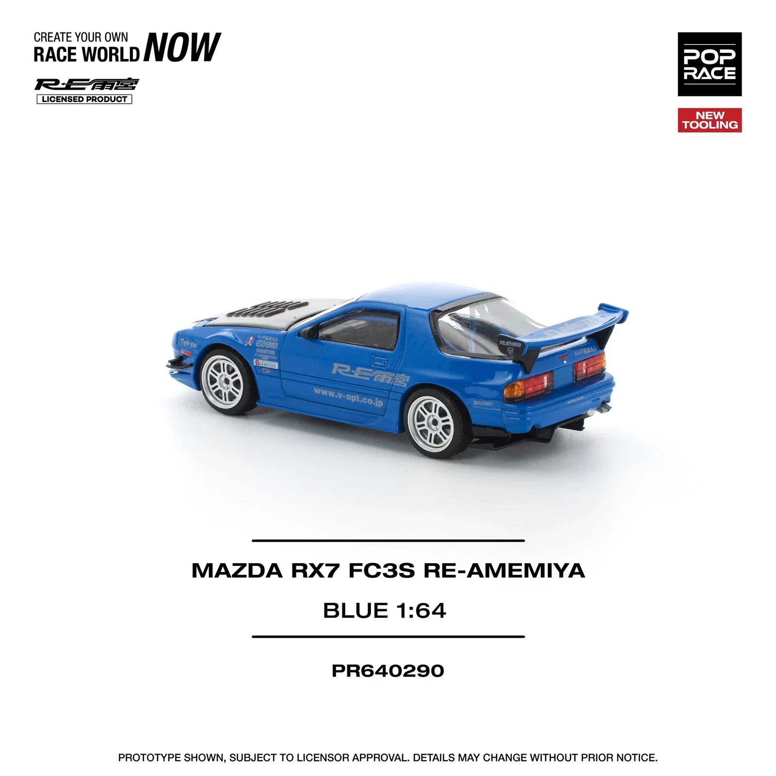 Pop Race - Mazda RX7 FC3S Re-Amemiya - 1:64 - Diecast Model - Torque Tribe