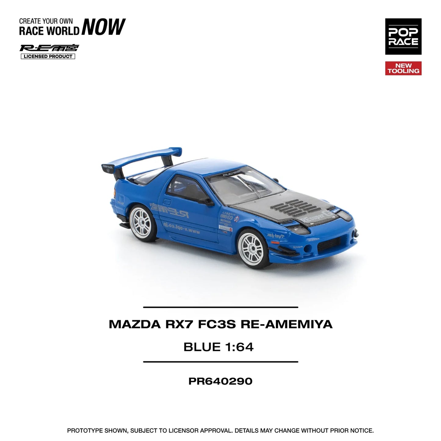 Pop Race - Mazda RX7 FC3S Re-Amemiya - 1:64 - Diecast Model - Torque Tribe