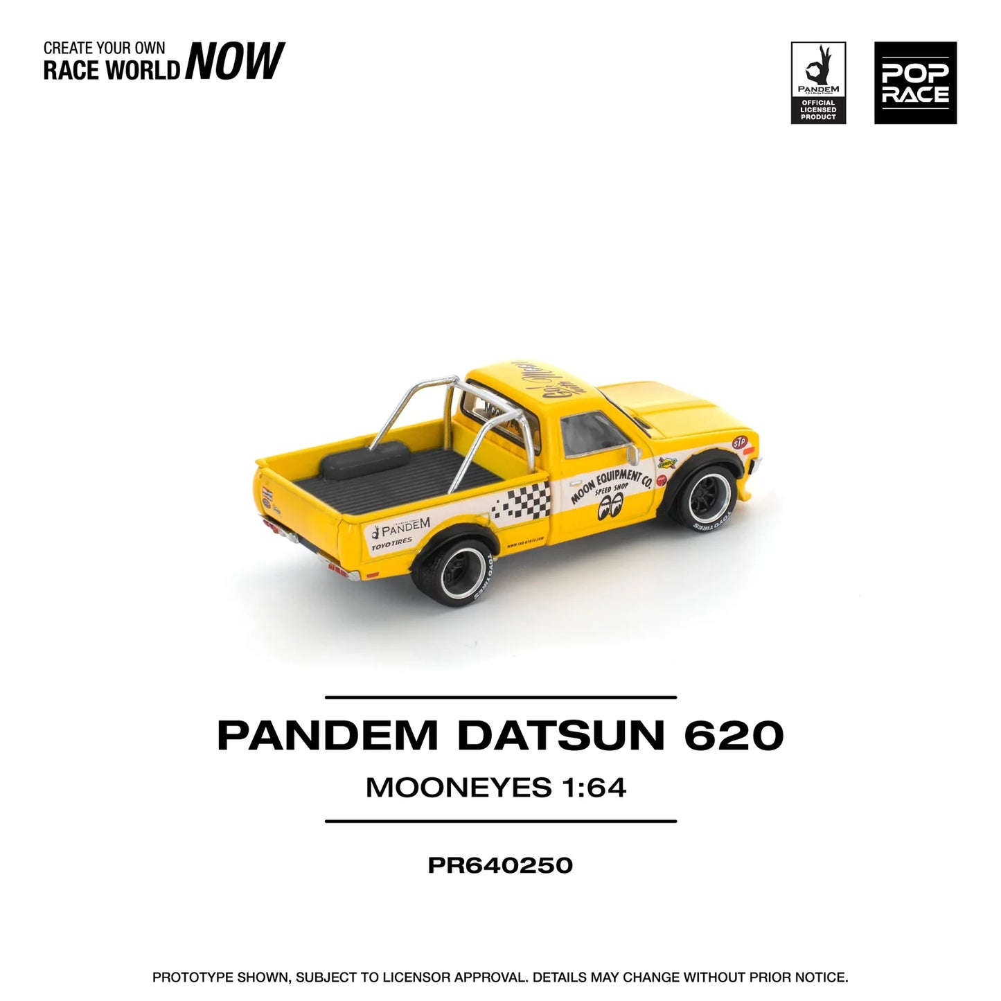 Pop Race - Pandem Datsun 620 Mooneyes - 1:64 - Diecast Model - Torque Tribe