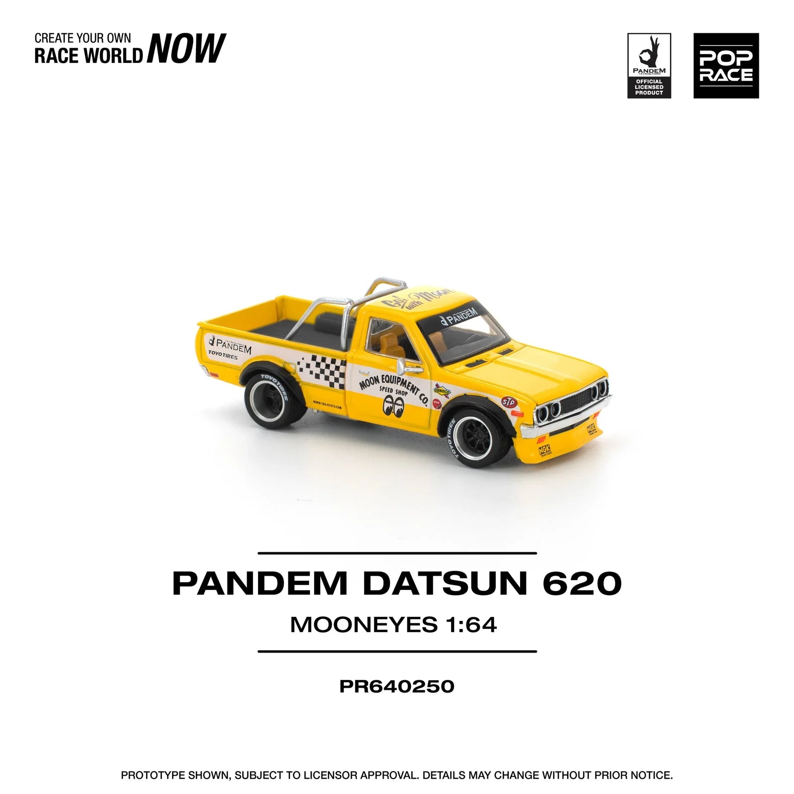 Pop Race - Pandem Datsun 620 Mooneyes - 1:64 - Diecast Model - Torque Tribe