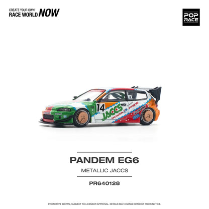 Pop Race - Honda Civic EG6 PANDEM EG6 Metallic Jaccs - 1:64 - Diecast Model - Torque Tribe