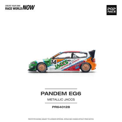 Pop Race - Honda Civic EG6 PANDEM EG6 Metallic Jaccs - 1:64 - Diecast Model - Torque Tribe
