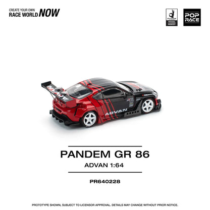 Pop Race - Pandem GR 86 ADVAN - 1:64 - Diecast Model - Torque Tribe
