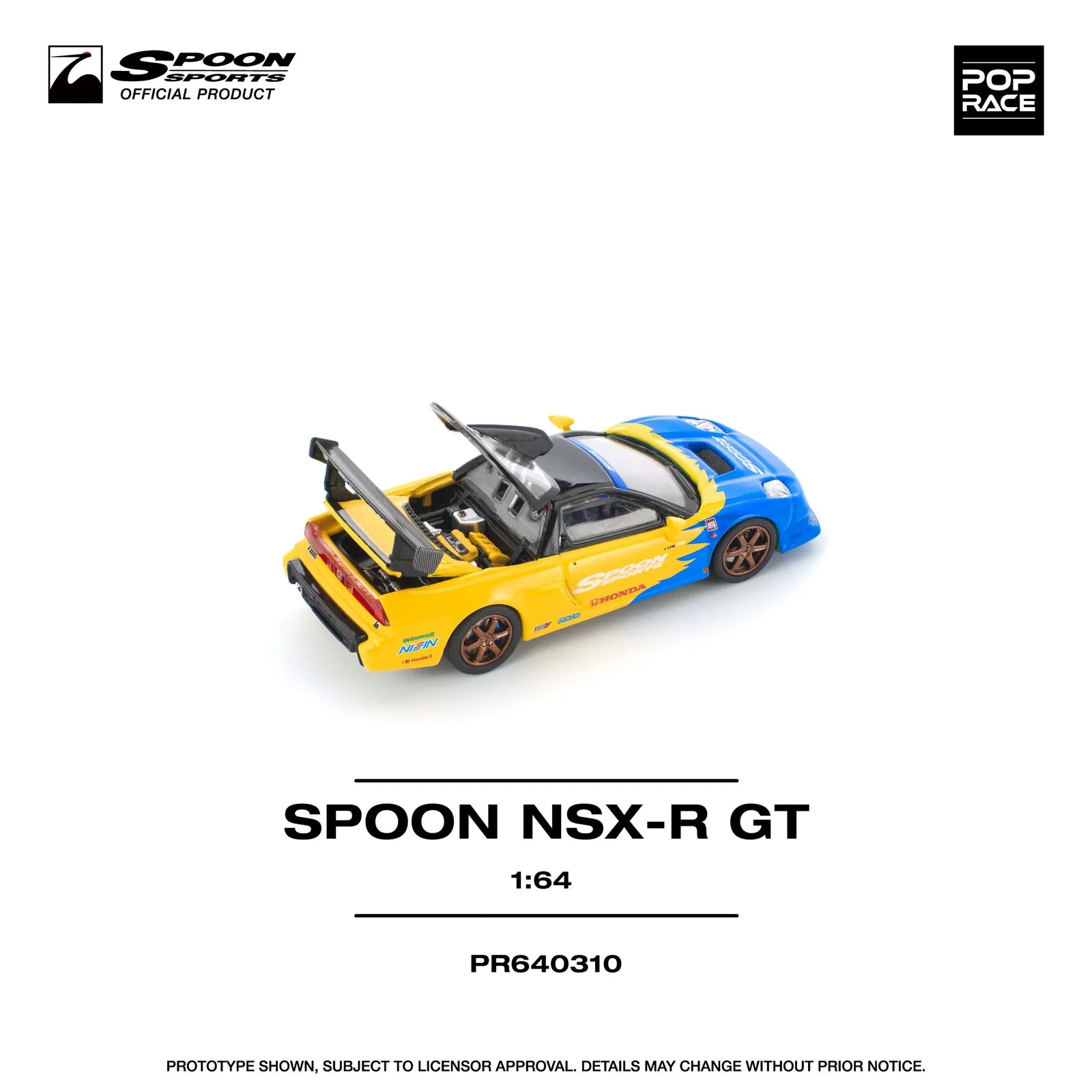 Pop Race - Spoon NSX-R GT - 1:64 - Diecast Model - Torque Tribe