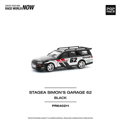 Pop Race - Stagea Simon's Garage 62 - 1:64 - Diecast Model - Torque Tribe