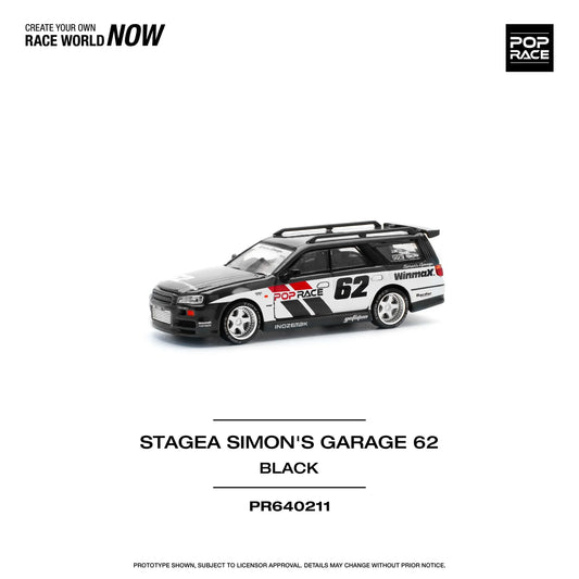 Pop Race - Stagea Simon's Garage 62 - 1:64 - Diecast Model - Torque Tribe