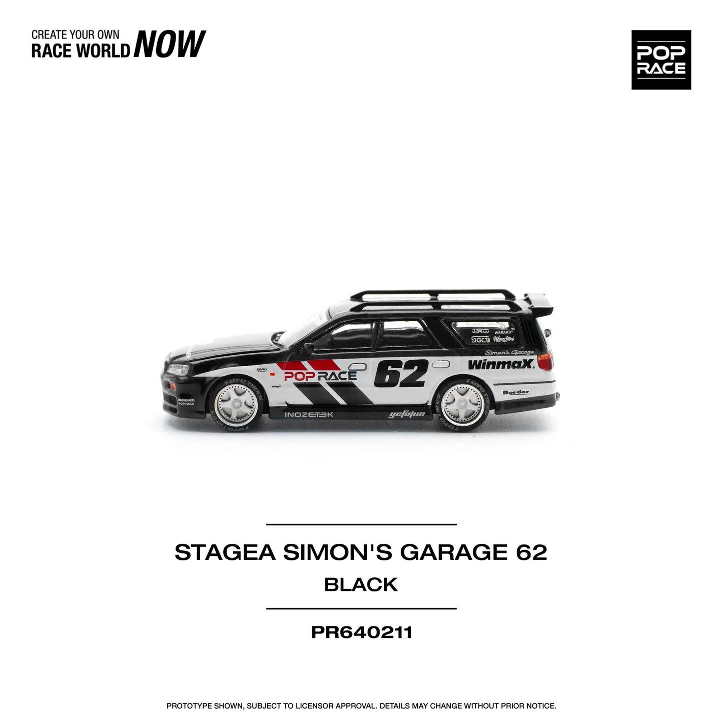Pop Race - Stagea Simon's Garage 62 - 1:64 - Diecast Model - Torque Tribe