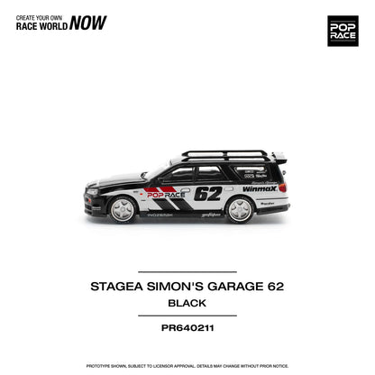 Pop Race - Stagea Simon's Garage 62 - 1:64 - Diecast Model - Torque Tribe