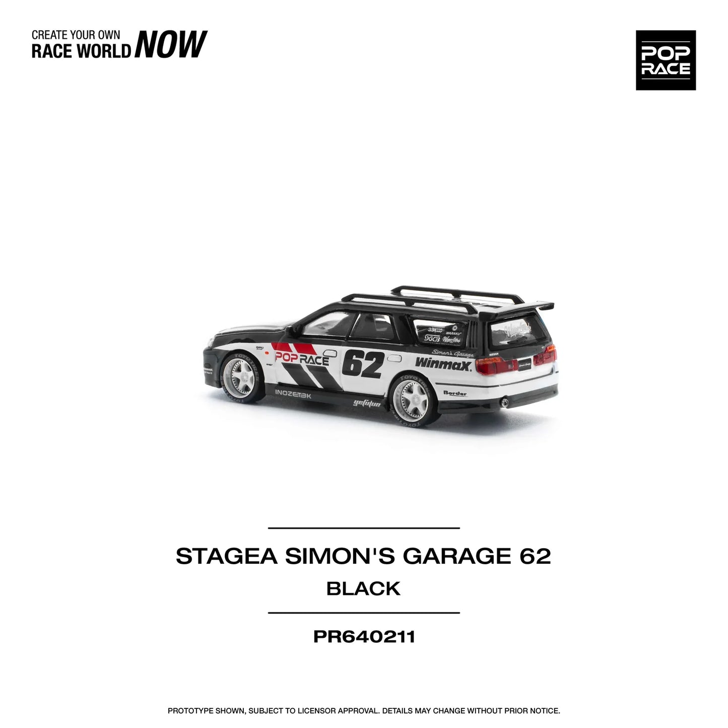 Pop Race - Stagea Simon's Garage 62 - 1:64 - Diecast Model - Torque Tribe