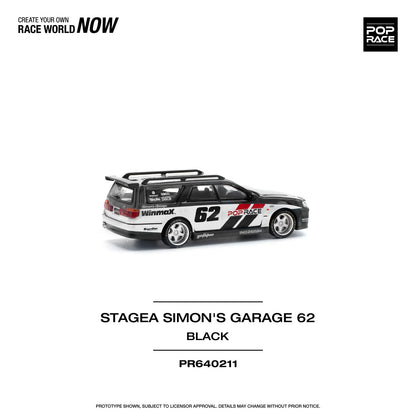 Pop Race - Stagea Simon's Garage 62 - 1:64 - Diecast Model - Torque Tribe