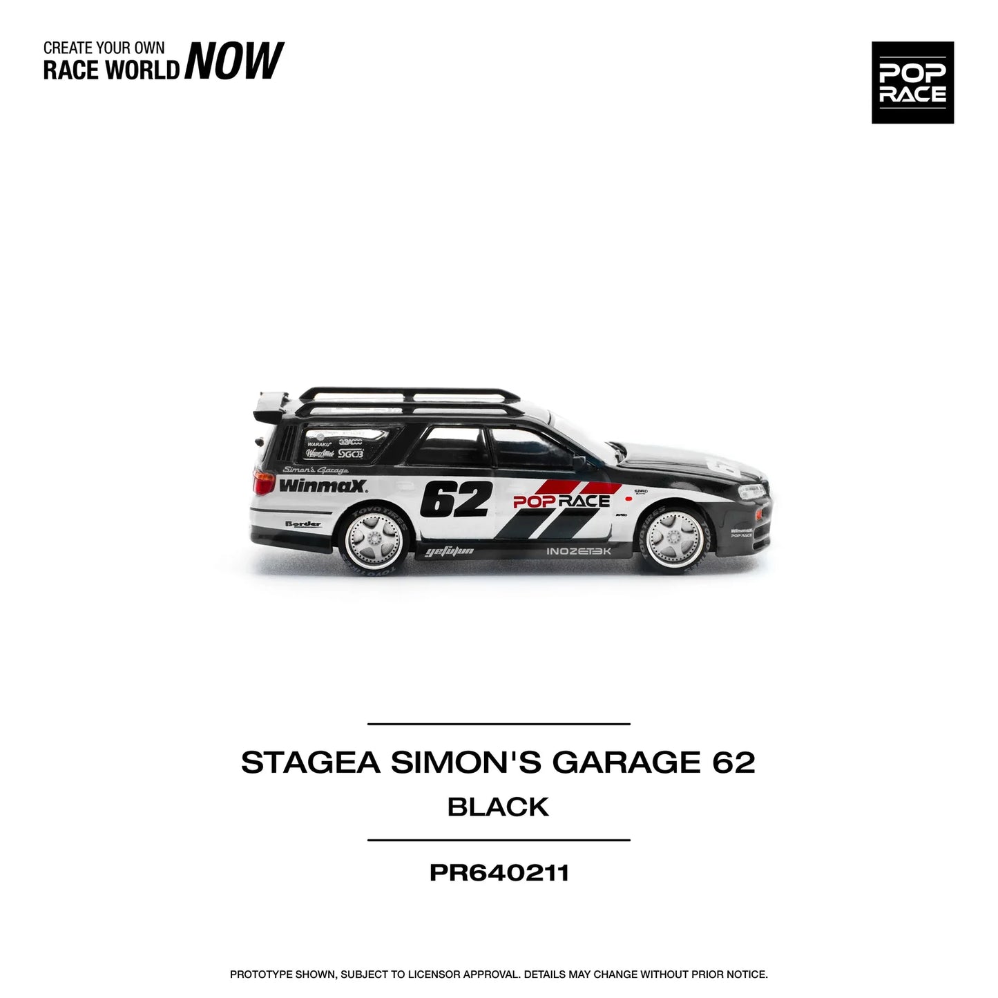 Pop Race - Stagea Simon's Garage 62 - 1:64 - Diecast Model - Torque Tribe