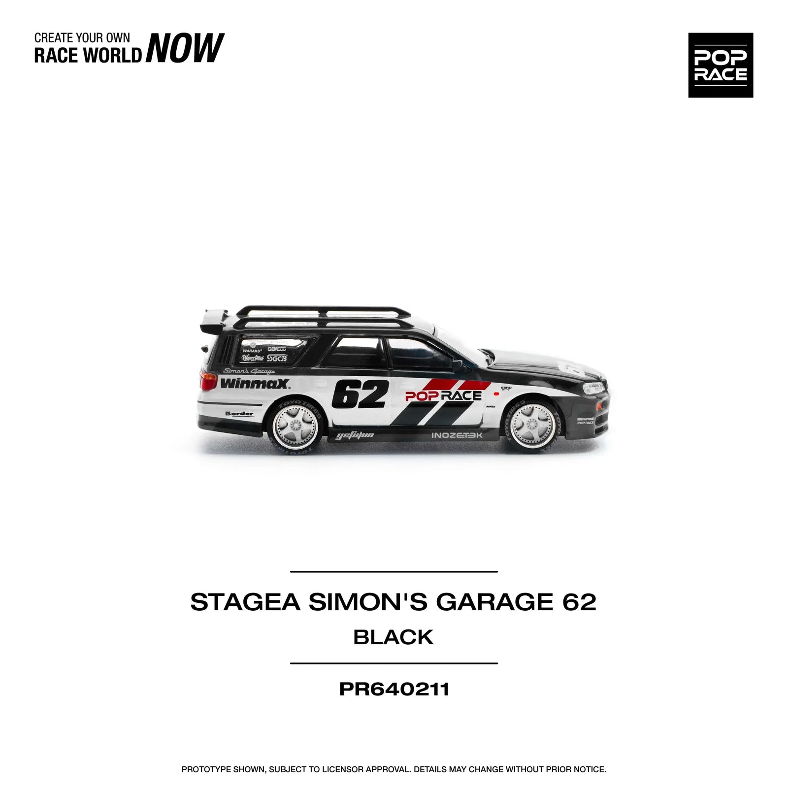 Pop Race - Stagea Simon's Garage 62 - 1:64 - Diecast Model - Torque Tribe