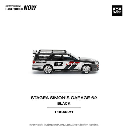 Pop Race - Stagea Simon's Garage 62 - 1:64 - Diecast Model - Torque Tribe