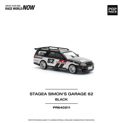 Pop Race - Stagea Simon's Garage 62 - 1:64 - Diecast Model - Torque Tribe