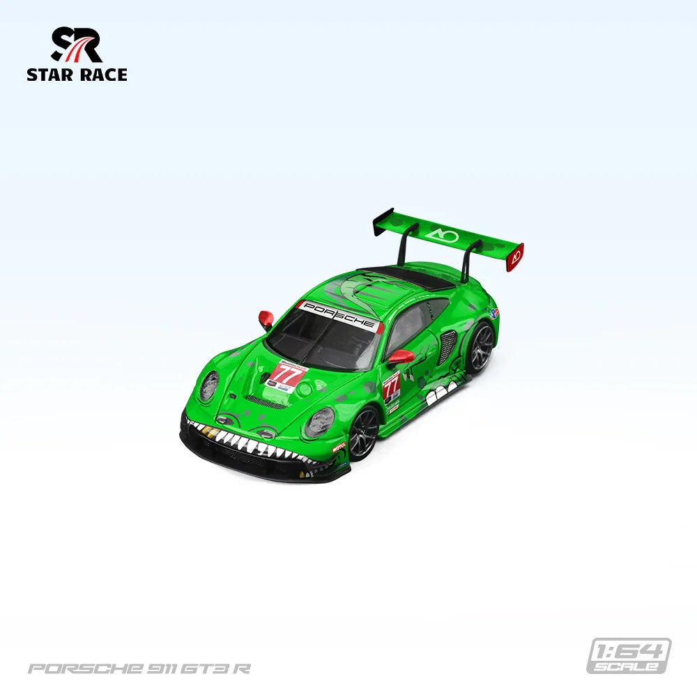 Star Race - Porsche 911 GT3 R #77 - Green - 1:64 Scale Model