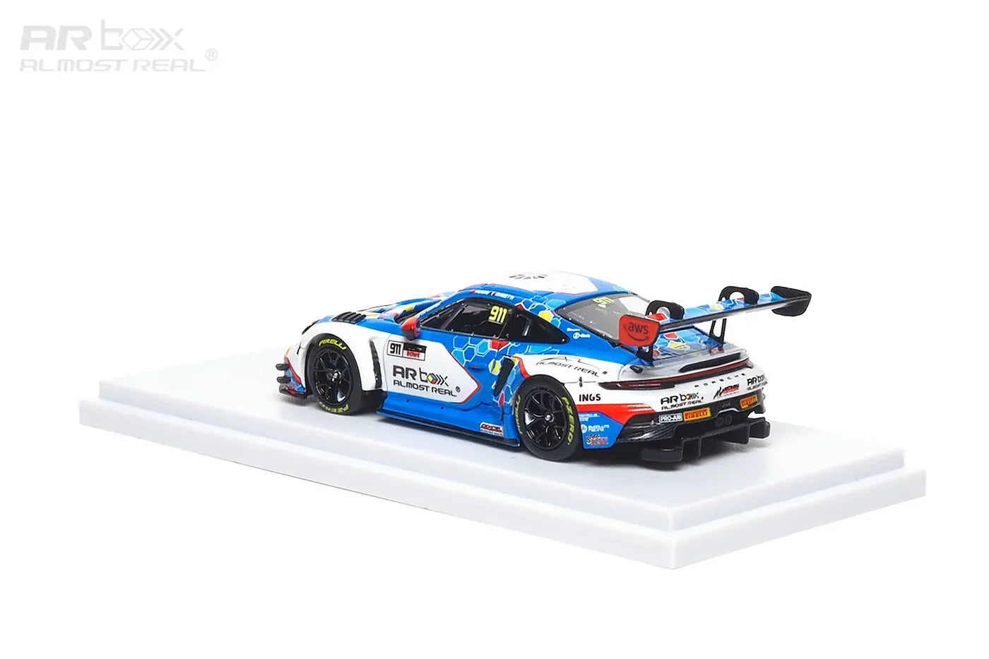 Almost Real - AR Box - Porsche 911 GT3 R 2026 GT World Challenge Asia Sepang #911 Presentation Car - 1:64 Scale Model