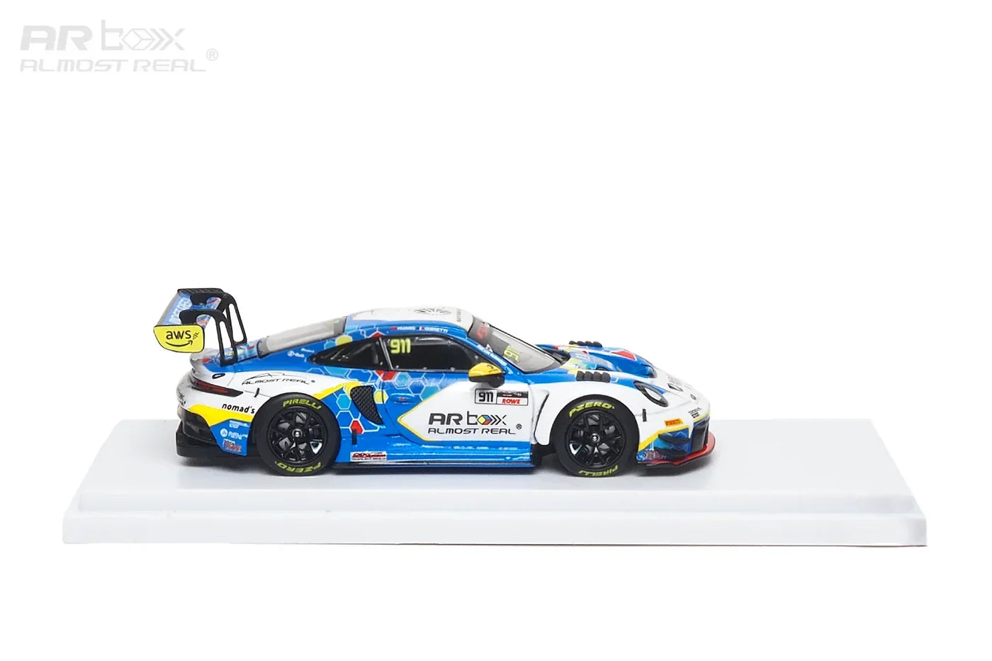 Almost Real - AR Box - Porsche 911 GT3 R 2026 GT World Challenge Asia Sepang #911 Presentation Car - 1:64 Scale Model