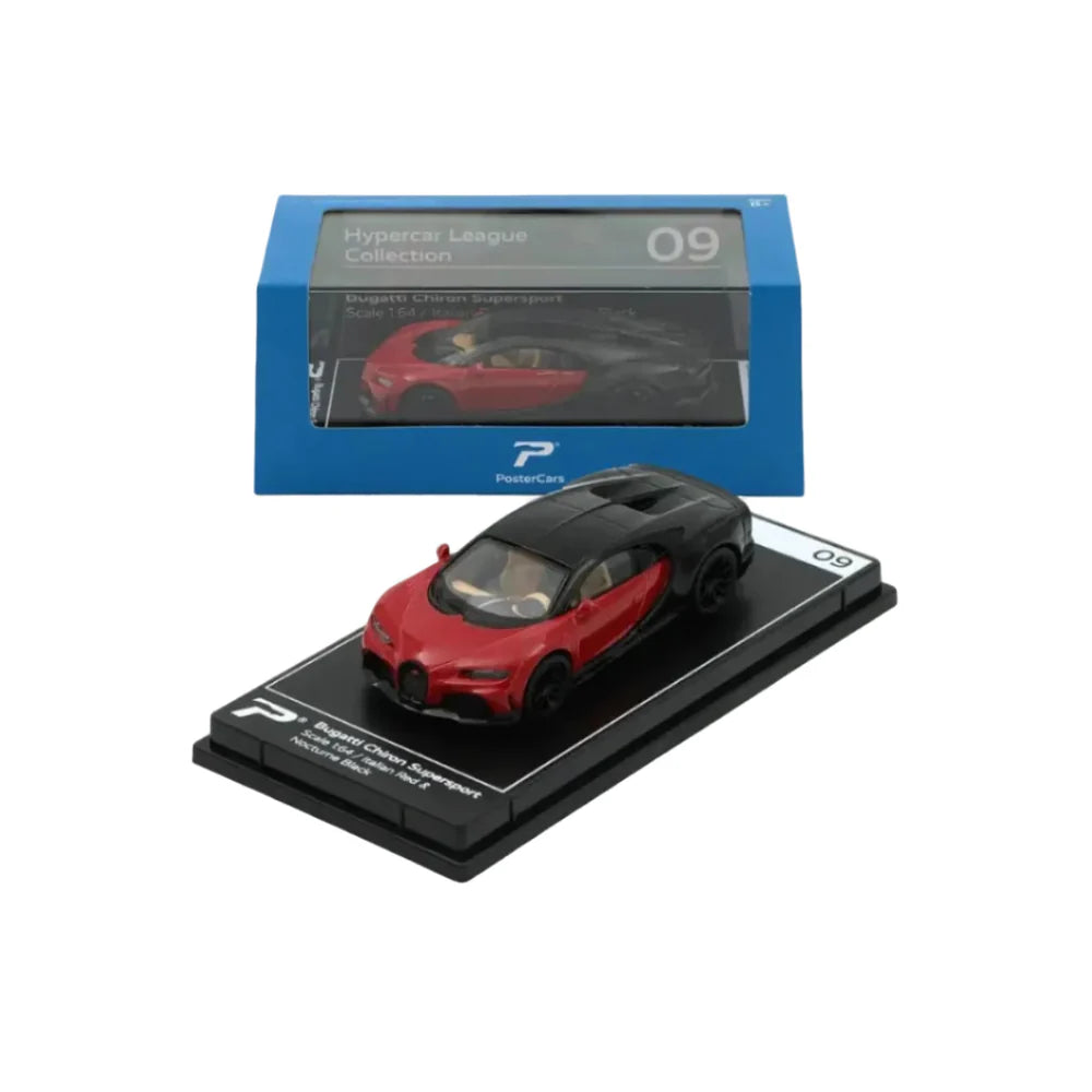 Bugatti Chiron Supersport - Red&Black - Postercars - Torque Tribe