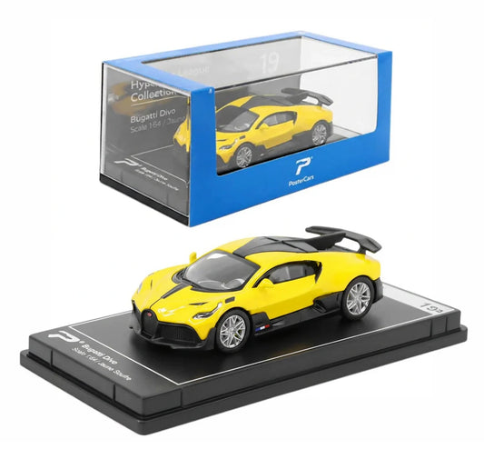 Bugatti Divo -Yellow - Postercars - Torque Tribe