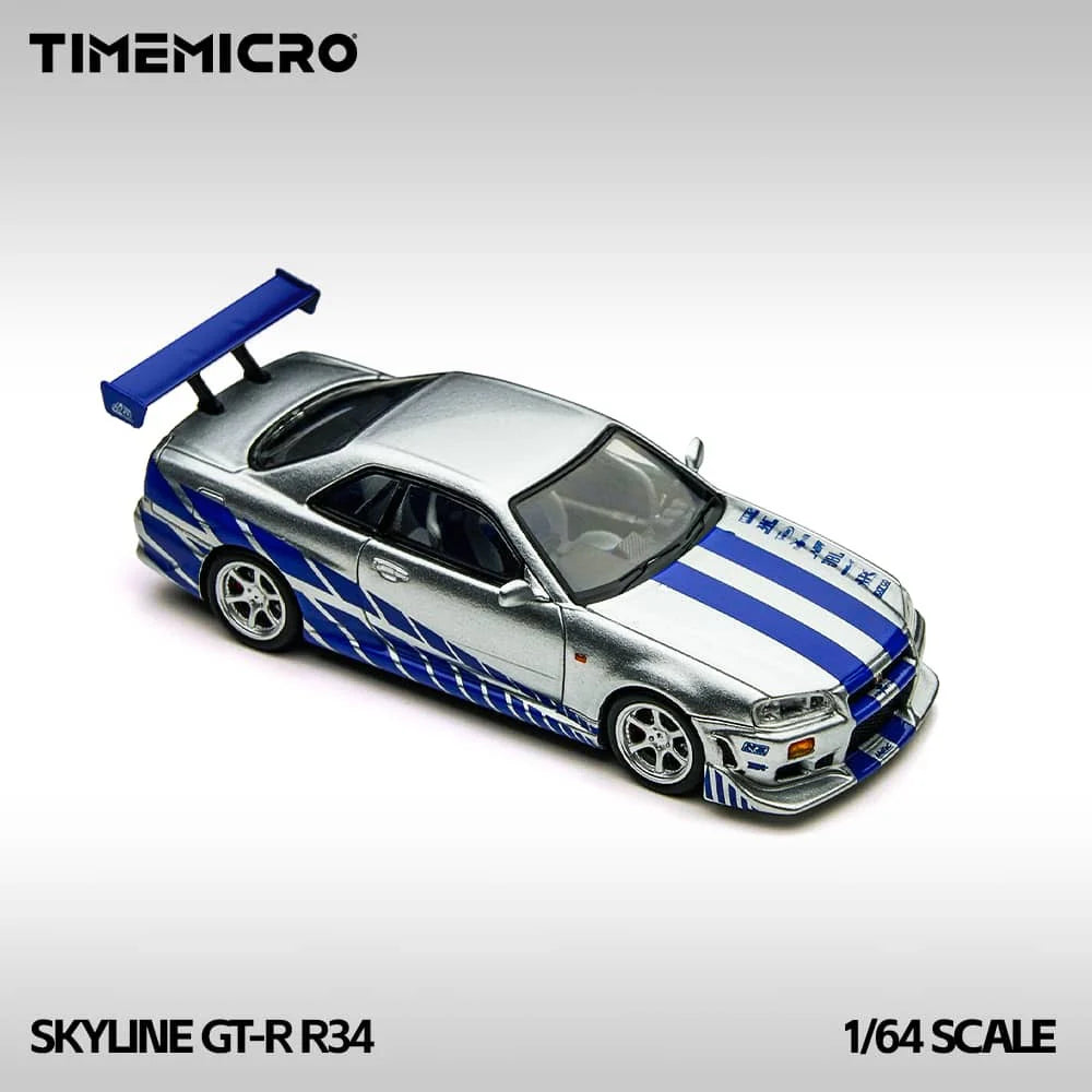 Time Micro - Skyline GT-R R34 - FNF - 1:64 Scale Model