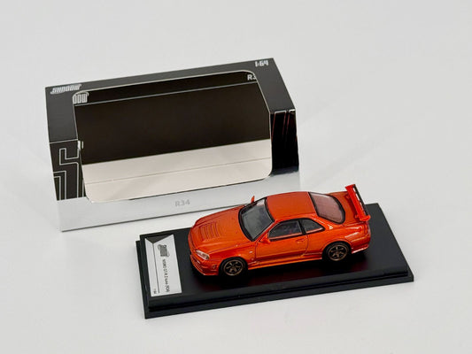 Nissan Skyline GT-R R34 Z-Tune – Orange | Shadow by GCD 1:64 Diecast Model - Torque Tribe