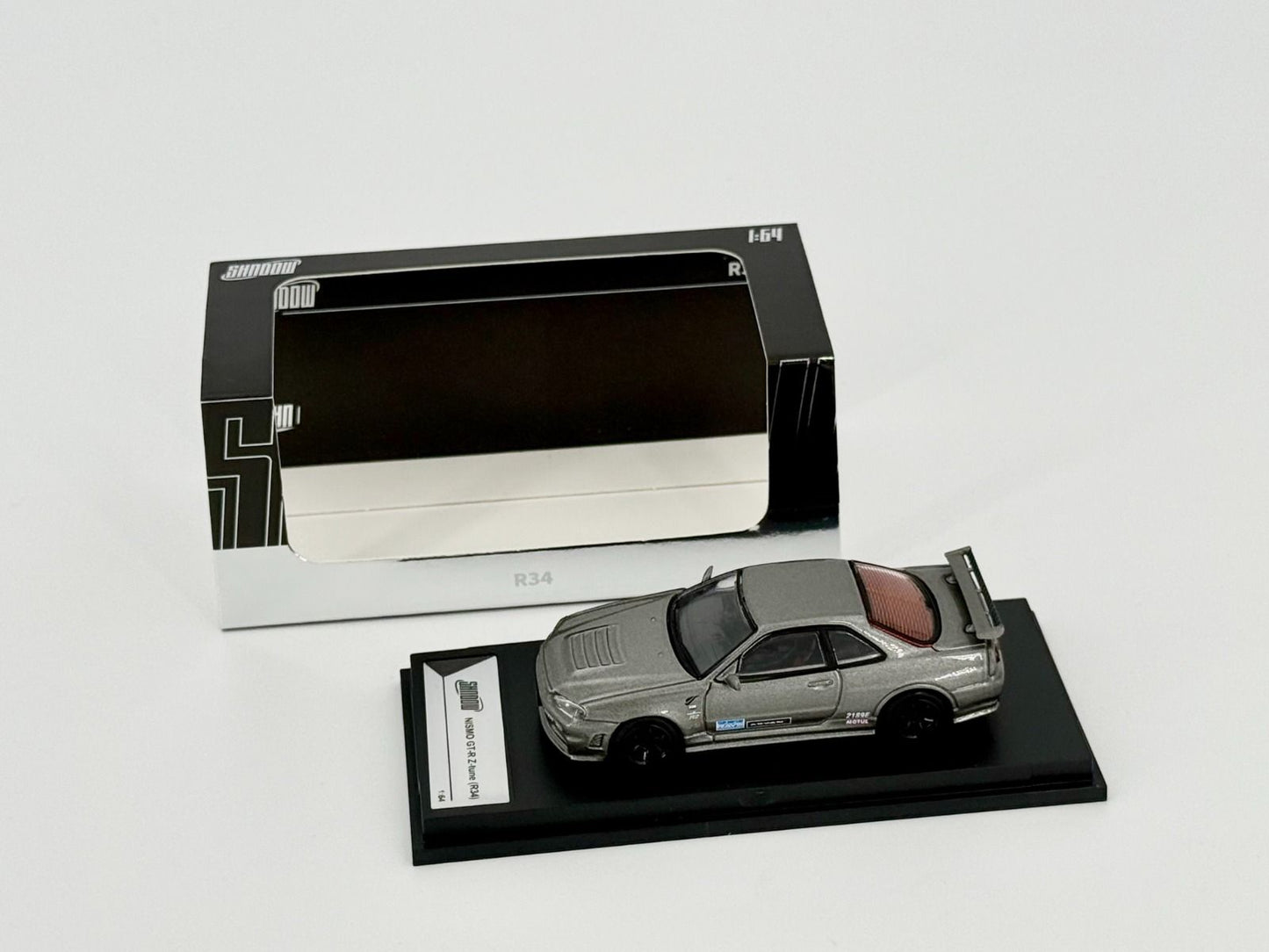Nissan Skyline GT-R R34 Z-Tune – Grey | Shadow by GCD 1:64 Diecast Model - Torque Tribe