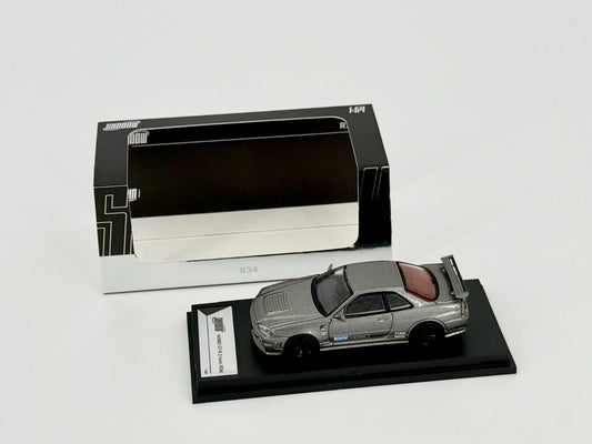 Nissan Skyline GT-R R34 Z-Tune – Grey | Shadow by GCD 1:64 Diecast Model - Torque Tribe