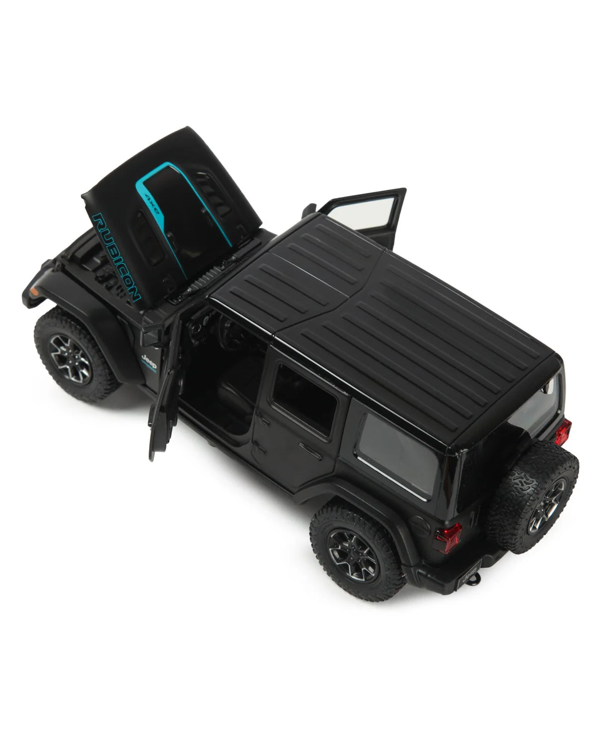 1:24 Jeep Wrangler Rubicon 4xe - Black - Rastar - Torque Tribe