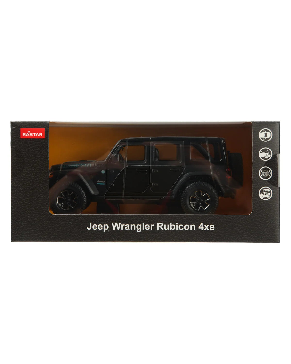 1:24 Jeep Wrangler Rubicon 4xe - Black - Rastar - Torque Tribe