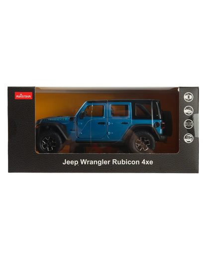 1:24 Jeep Wrangler Rubicon 4xe - Blue - Rastar - Torque Tribe