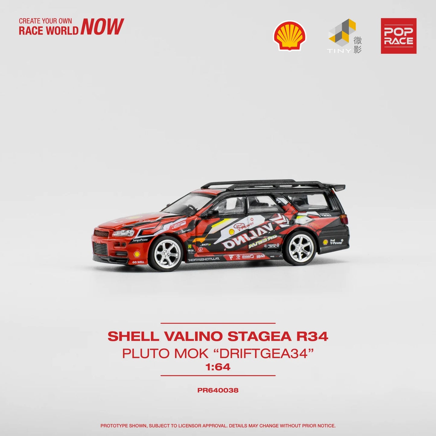 Shell Valino Stagea R34 PLUTO MOK "DRIFTGEA34" - Pop Race - Torque Tribe