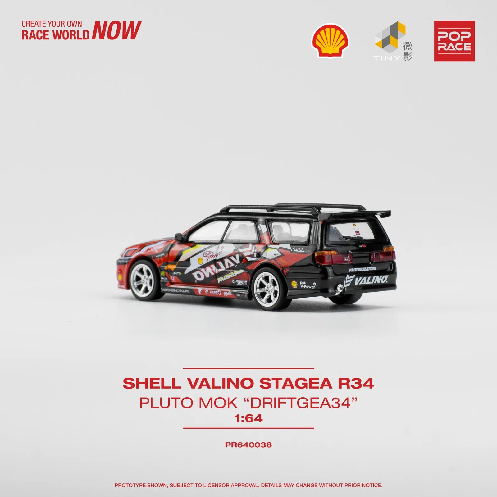 Shell Valino Stagea R34 PLUTO MOK "DRIFTGEA34" - Pop Race - Torque Tribe