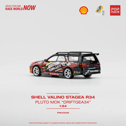 Shell Valino Stagea R34 PLUTO MOK "DRIFTGEA34" - Pop Race - Torque Tribe