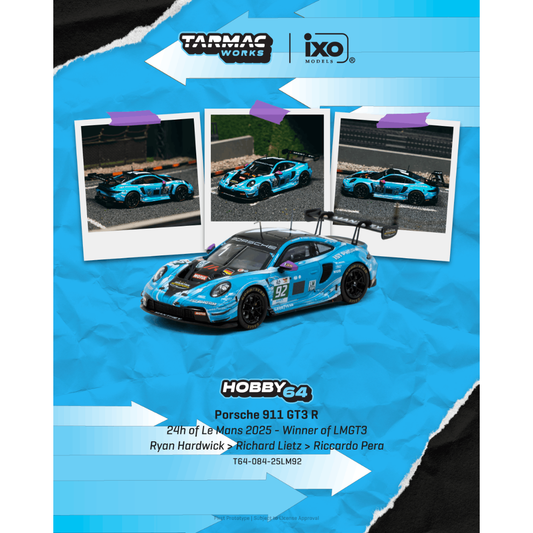 Tarmac Works Porsche 911 GT3 R 24h of Le Mans 2025 LMGT3 Winner 1:64 - view 1