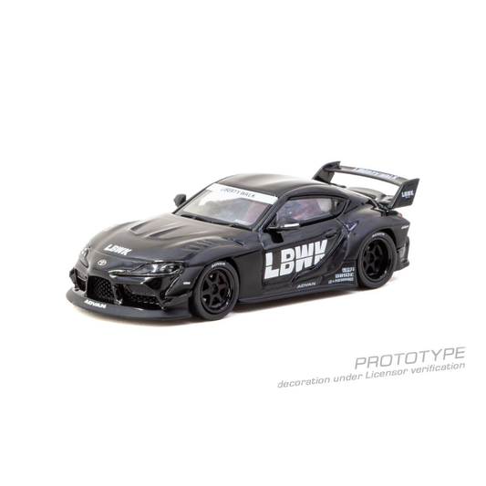 Tarmac Works LB-WORKS Toyota Supra A90 Black 1:64 - view 1