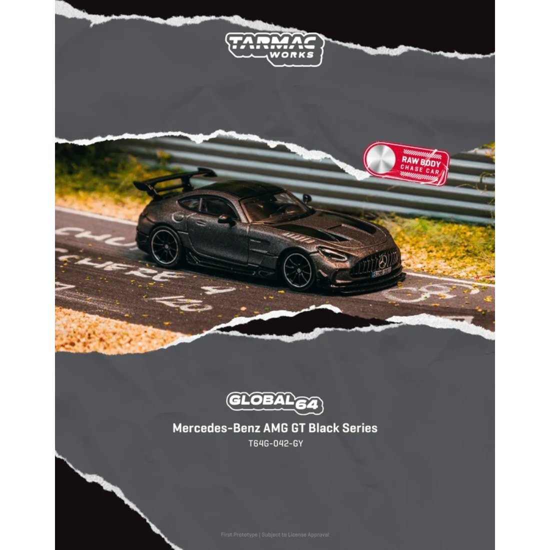Tarmac Works Mercedes-Benz AMG GT Black Series Grey 1:64 - view 1