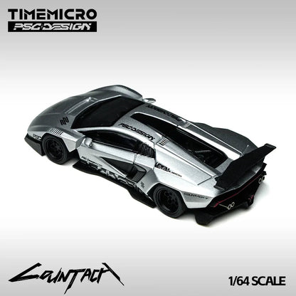 Time Micro Lamborghini Countach V Matte Silver Grey 1:64 - view 4