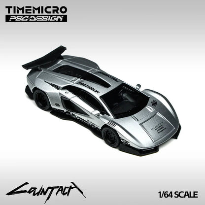 Time Micro Lamborghini Countach V Matte Silver Grey 1:64 - view 5