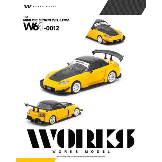 Works Model Amuse S2000 Yellow 1:64 - view 1