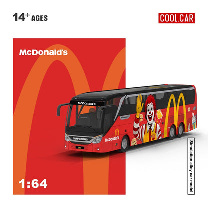 Cool Car Setra Bus McDonalds 1:64 Red - view 2